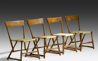 Wharton Esherick, Hammer Handle chairs, set of four