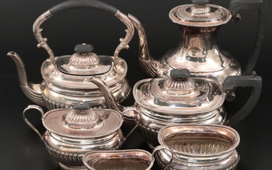 William Adams Silver Plate Coffee and Tea Set, Early 20th Century