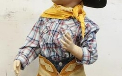 YOUNG BOY MANNEQUIN CLOTHED IN LEVIS JEANS & WESTERN