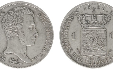 1 Gulden 1820 U (Sch. 260) - cleaned - VF...