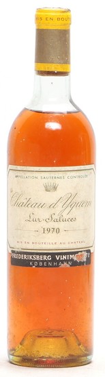 1 bt. Château d'Yquem, Sauternes. 1. Grand Cru Classé 1970 B/C (us).