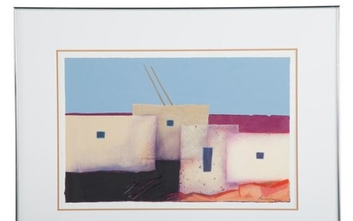 Dan Namingha. Untitled (Desert Dwellings)