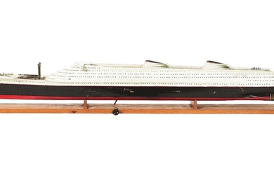 142 cm Long Wood Passenger Ship Scale Model with Light