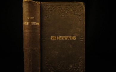 1854 Gold Rush Era USA Constitution Declaration