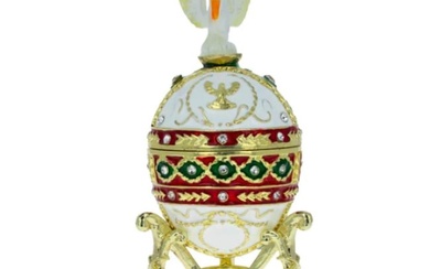 1898 Pelican Imperial Trinket Box Egg