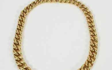 18KT YELLOW GOLD NECKLACE