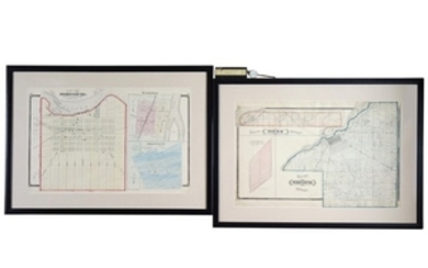 Vintage Perrysburg Ohio Maps and Hamilton Map Measurer Model No. 33