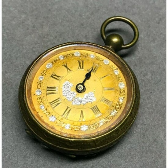 19thc Ladies Gold Filled Pocket Watch