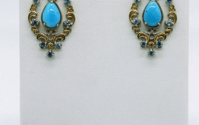 (3) 925 Turquoise Rings & Earrings