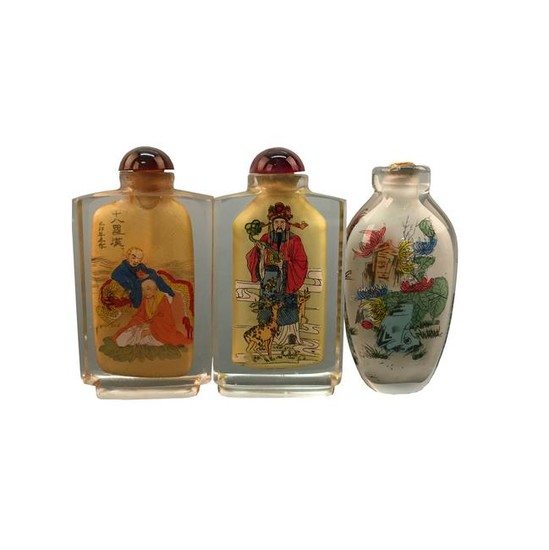 3 Chinese Snuff Bottle