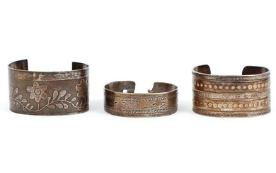 3 Vintage Sterling Silver Bracelets