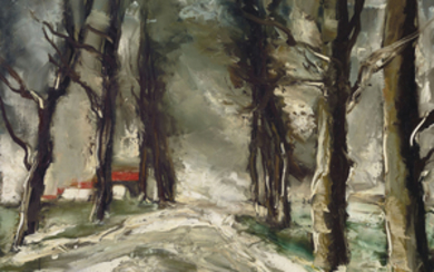 Maurice de Vlaminck (1876-1958), Maison et forêt sous la neige