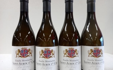 4 bouteilles de Saint Aubin 1er Cru Blanc... - Lot 48 - Enchères Maisons-Laffitte