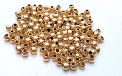 Lot of 14K Gold beads, 1.64 gr....