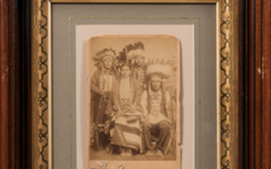 Cabinet Card Photograph of Four Native Americans