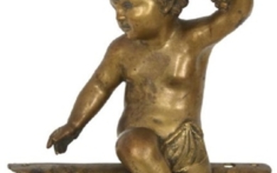 Figural Bronze Putti Mount