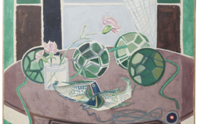 Françoise Gilot (French, b. 1921), Nature Morte a L'Oeillet, Still Life with Pink Carnation