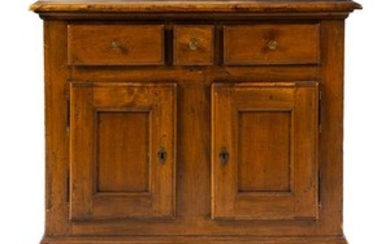 A French Provincial Walnut Cabinet Height 39 1/2 x