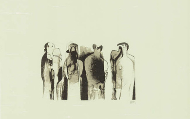 Henry Moore (1898-1986) Four Standing Figures (Cramer 323)