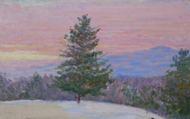 LILLA CABOT PERRY, Impressionist Winter Landscape