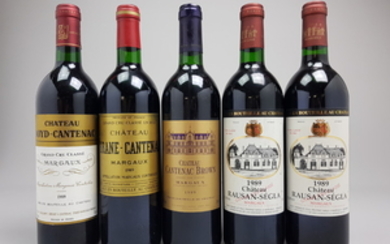 Mixed lot Margaux 1989
