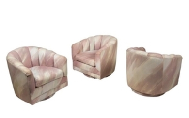 Plinth Base Swivel Chairs - Three