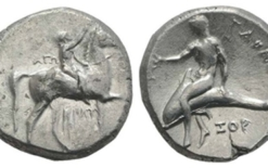 Southern Apulia, Tarentum, c. 302-280 BC. AR Nomos (21mm, 7.72g,...