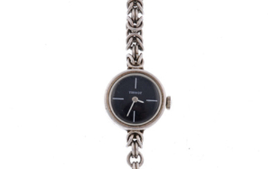 TISSOT - a lady's silver bracelet watch. View more details