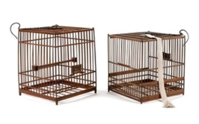 * Two Chinese Bamboo Birdcages