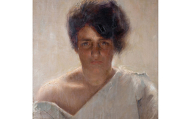Vittorio Borriello (1896-1974) Portrait de femme Oil on...