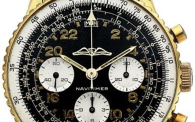 54048: Breitling AOPA Gold Plated & Stainless Steel Nav