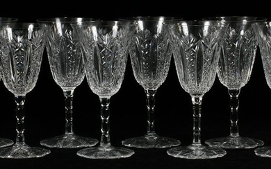BACCARAT FRANCE CRYSTAL "CONDE" WINE GLASSES