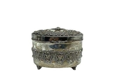 925 Sterling Silver Repousse Box