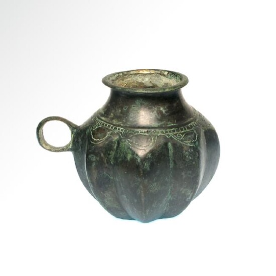 European Bronze Age Decorated Cup, c. 1000 B.C.