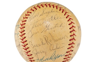 A 1963 Baltimore Orioles Team Signed Autograph Baseball