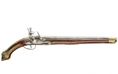 A Balkan Turkish flintlock pistol, circa 1850