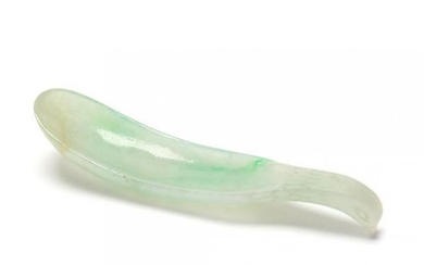 A Chinese Carved Hardstone Spoon