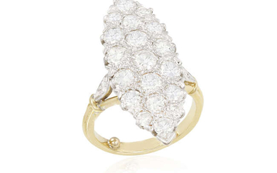 A DIAMOND DRESS RING, CIRCA 1965 The marquise...