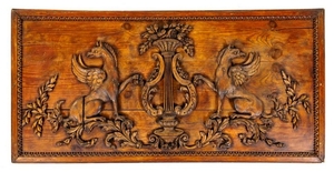 A French Carved Walnut Panel