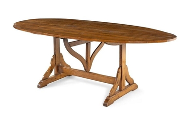 A French Walnut Wine Tasting or Tilt-Top Table