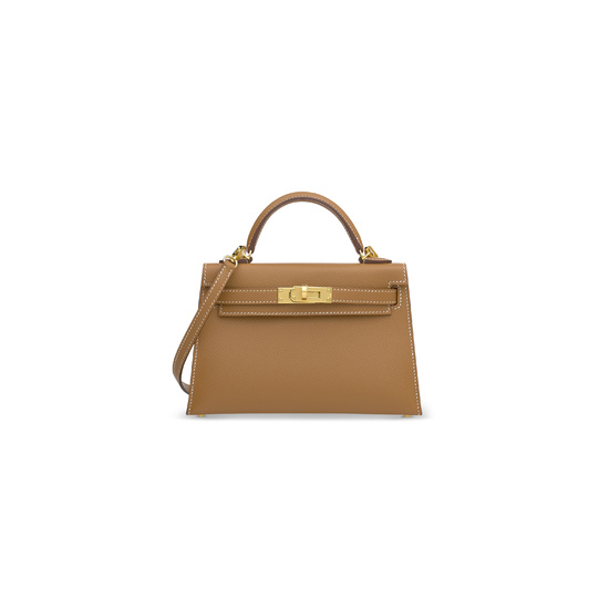 A GOLD EPSOM LEATHER MINI KELLY 20 II WITH GOLD HARDWARE HERMÈS, 2021