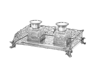 A George V Silver Inkstand by Mappin and Webb Ltd., London, 1921