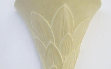 A Gray's pottery Art Deco style wall pocket / vase with