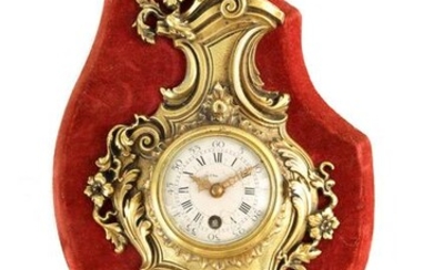 A LATE 19TH CENTURY FRENCH MINIATURE CARTEL CLOCK