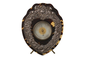 A LATE 19TH CENTURY TORTOISESHELL AND SILVER MOUNTED