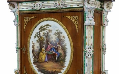 A Magnificent German KPM Figural Cabinet, 19th C.
