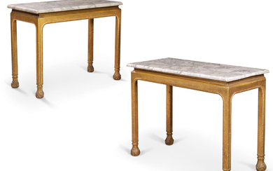 A PAIR OF GEORGE I GILTWOOD SIDE TABLES, ATTRIBUTED TO JAMES MOORE, CIRCA 1720