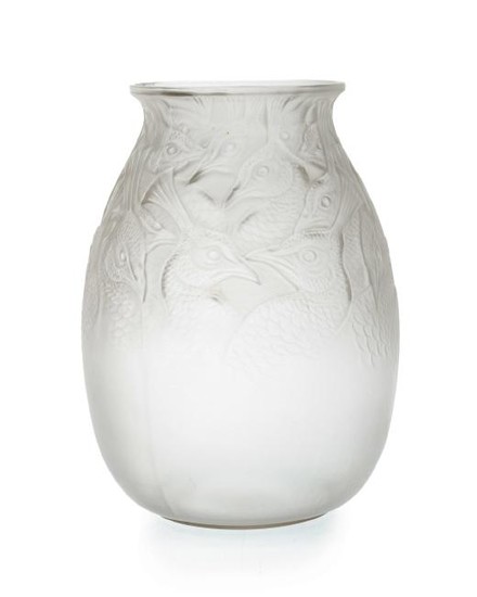 A René Lalique "Borromee" art glass vase