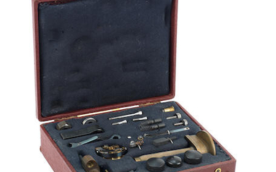 A cased set of Simms Magneto spares