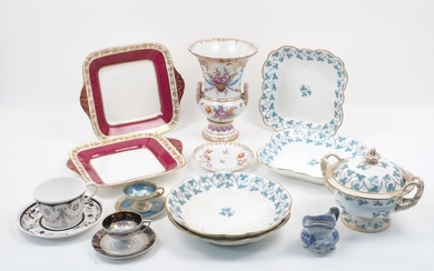 A collection of continental and British ceramics, to include a...
